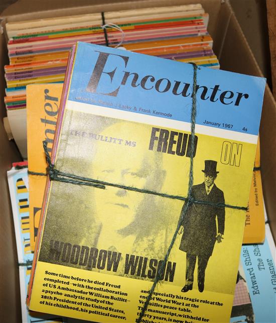 Encounter magazine, copies from 1956, 65, 66, 67, 68, 79, 80, 82, 87, 88, 89, and 1990  (56)(-)